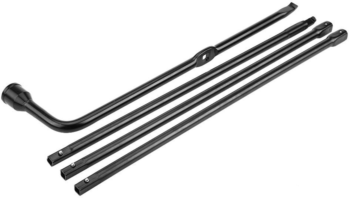 Dailygoods- Reservewielmoersleutel Super Duty - Moersleutelset - Handgreepset - Geschikt voor F-450/F-550 2008-2016 - Inclusief leren beschermhoes - Materiaal: ijzer - Moersleutel