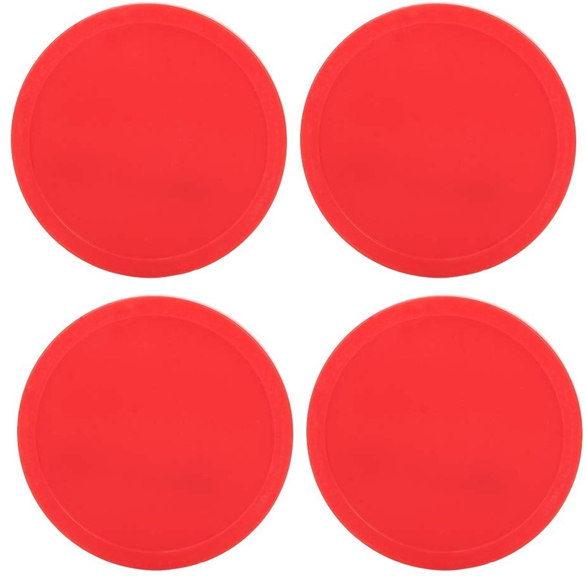 Dailygoods- Air Hockey Pucks 4 Stuks - Duurzaam - Lichtgewicht - Vervangbaar - Spel Accessoires - Geschikt voor Speelkamer - Hockeyschijven
