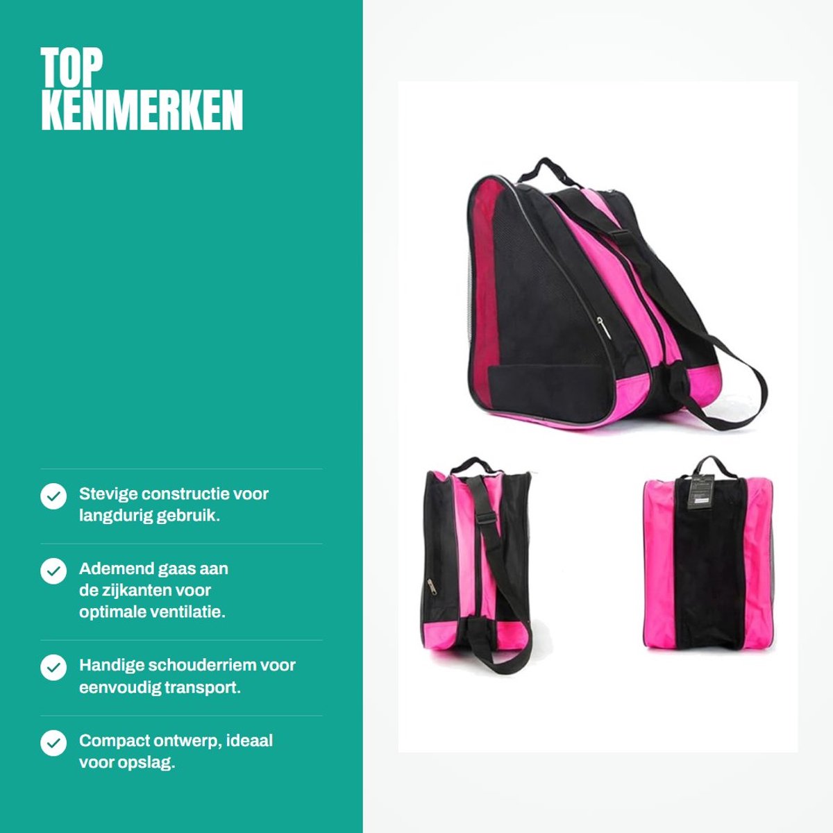 Dailygoods- Draagtas Ademend - Roller Skate Bag - Oxford Doek