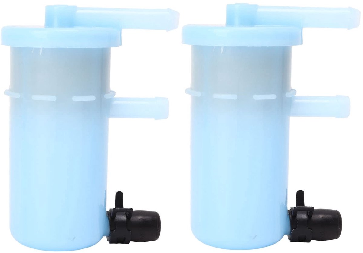 Dailygoods- Brandstoffilter Professioneel - Brandstoffilterset 2 stuks - Hoge oliestroom - OEM 15410‑87J30 - Efficiënte media - Verlengde levensduur - Brandstoffilterelement