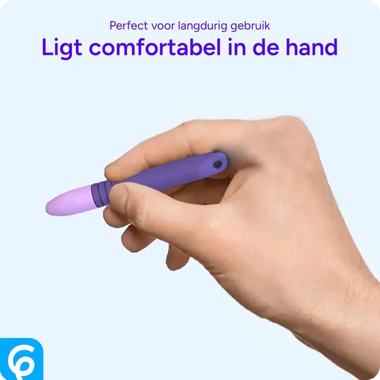 SBG Zachte Kindvriendelijke Stylus Pen - Tabletpen voor Kinderen - Geschikt voor Telefoon, Tablet en iPad - voor Tekenen en Schetsen - Compatibel met o.a. iPad, Samsung Tab & Lenovo Tab - Paars van Merkloos — afbeelding 3