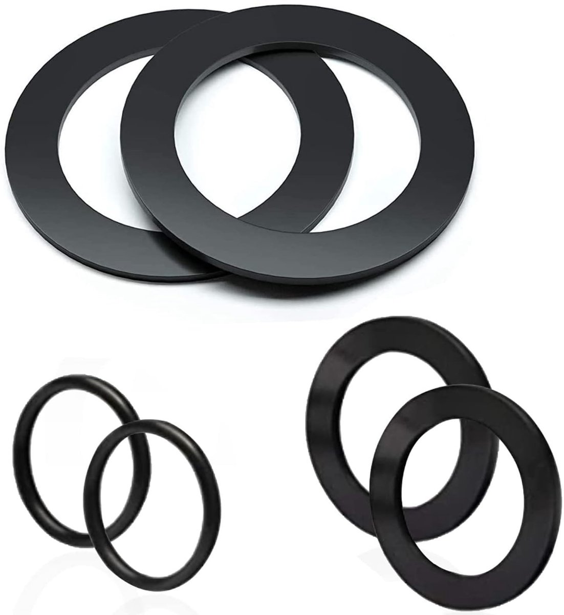 Dailygoods- Rubber O-Ringen Set 6 Stuks - Vervangingsonderdelen voor Intex/Besteway - Duurzaam Silicoon - Geschikt voor Zwembaden - Hoogwaardige Kwaliteit