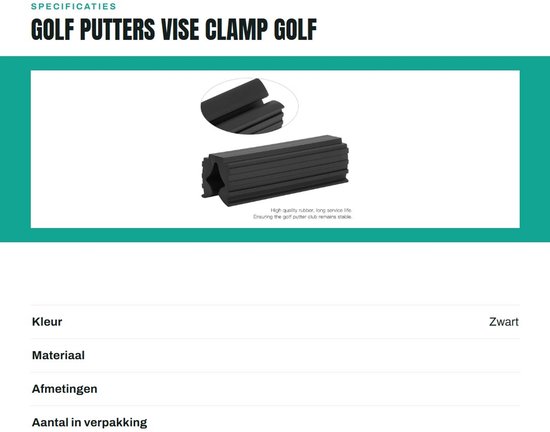 Dailygoods- Bankschroefklem Stevige en Duurzame Klem - Gereedschap voor Golfbestuurders - Geschikt voor Wood/Iron/Putter - Reparatie van Putters As - Ideaal voor Golfgebruik van Dailygoods — afbeelding 3