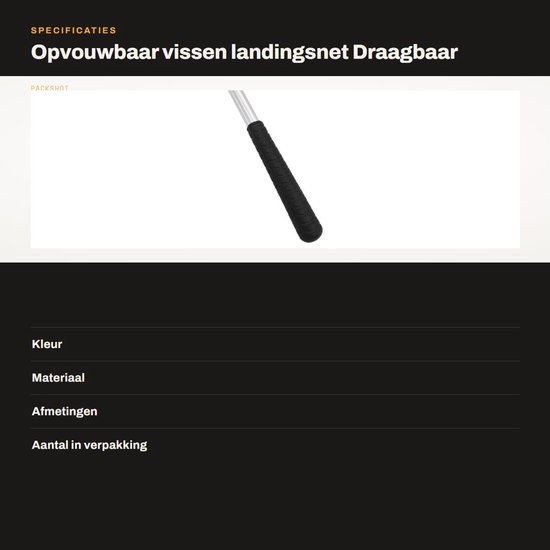 Jhubersproducts - Opvouwbaar vissen landingsnet - Draagbaar vissen van Jhubersproducts — afbeelding 3