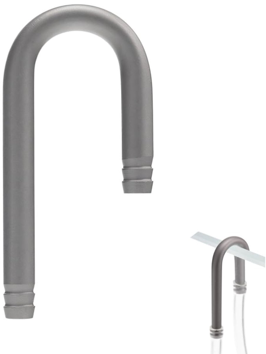 Dailygoods- U-buis 304 roestvrij staal - U-connector - Aquariumluchtpomp - Luchtslang - Antisamendrukking - Betrouwbaar materiaal - Luchtconnector