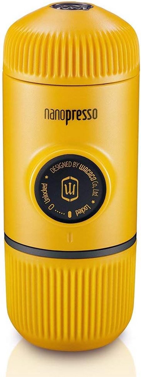 Draagbare Espressomachine - Handmatige Koffiezetter - Espresso Onderweg - 18 Bar Druk - 2.8 Vloeibare Ounces - Geel