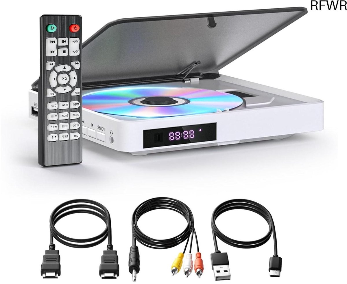 Dvd Speler - Cd Speler - Films Kijken - Regio Vrij - 1080P Full HD - Wit