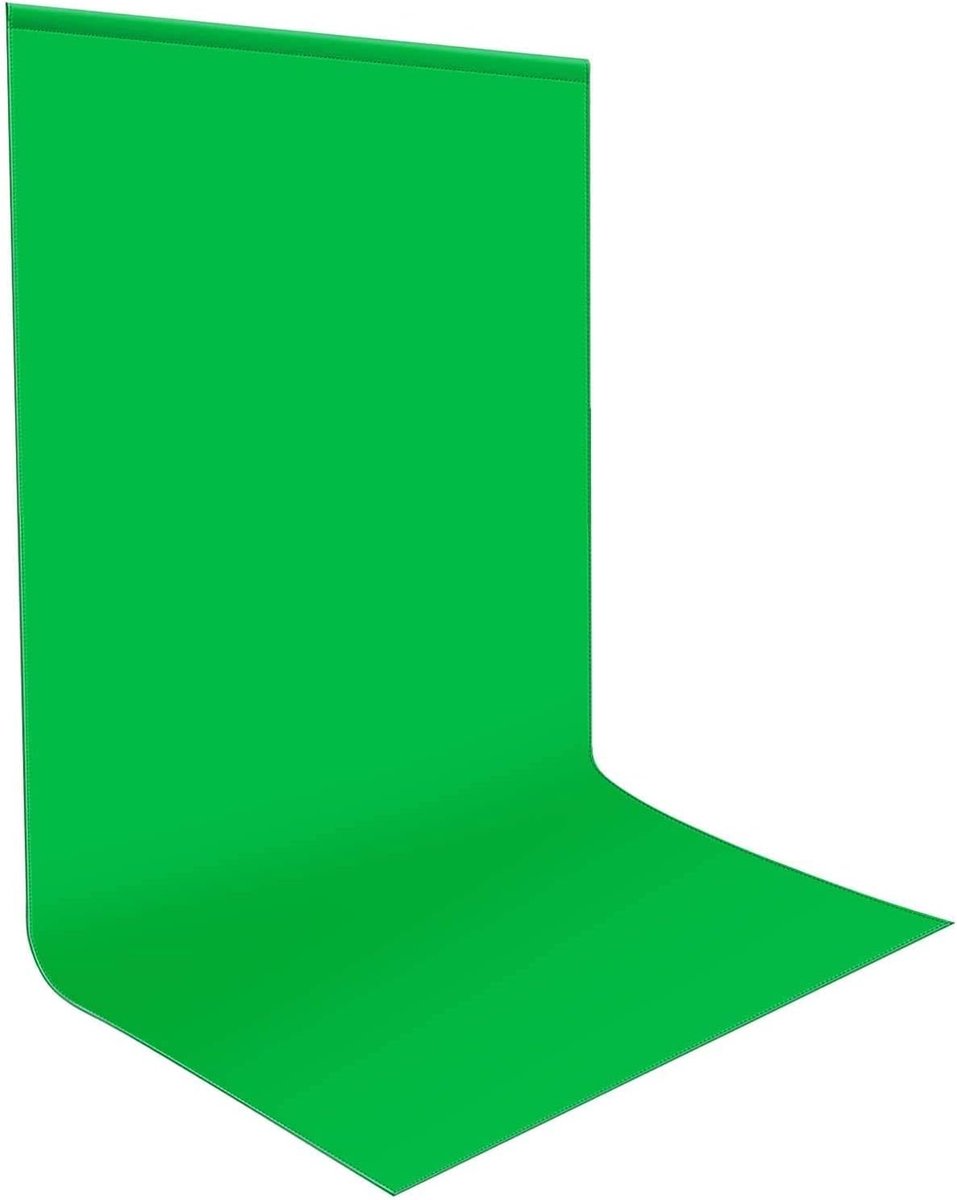 Green Screen Photo Background 1.8x2.8m Wrinkle Resistant Photography Background Green Chromakey Muslin Background for Photo Video Studio TV Zoom YouTube Online