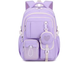 Tanou Schooltas voor meisjes, rugzak voor school, ademende en comfortabele schoolrugzak, tieners, modieuze kinderschooltas van Oxford-stof, voor meisjes van de 3e tot 5e klas