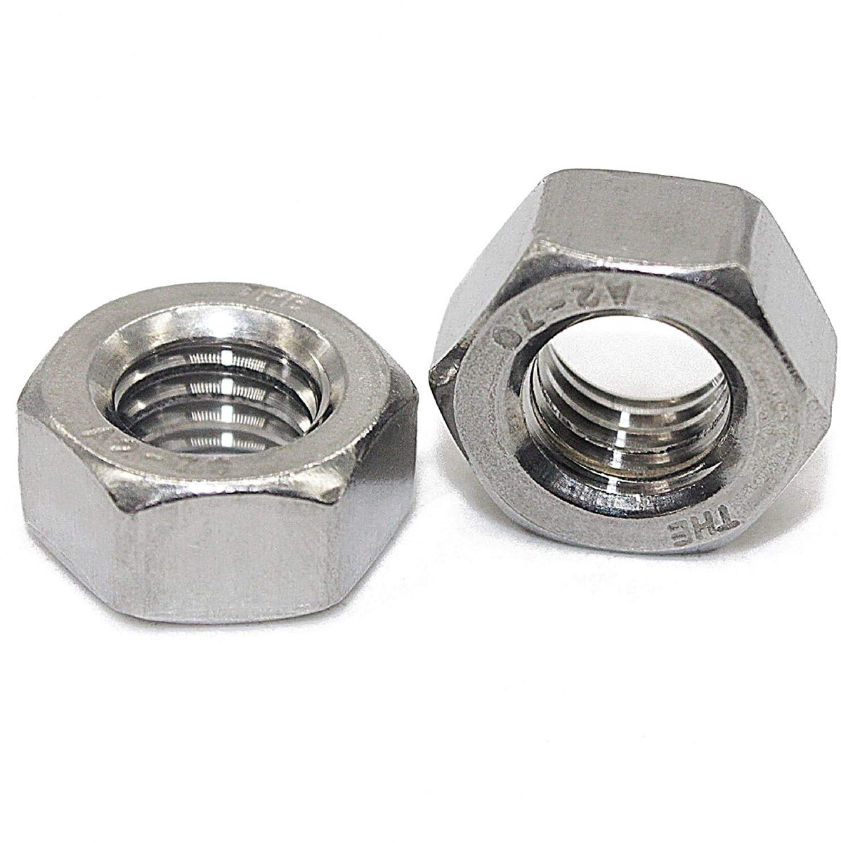 Dailygoods- Zeskantmoeren 100 stuks - Roestvrij Staal A2 - Schroefdraad 4 mm - Schroefdraadstijging 0,7 mm - Voor binnen/buiten gebruik - Hoogwaardige kwaliteit - Moeren