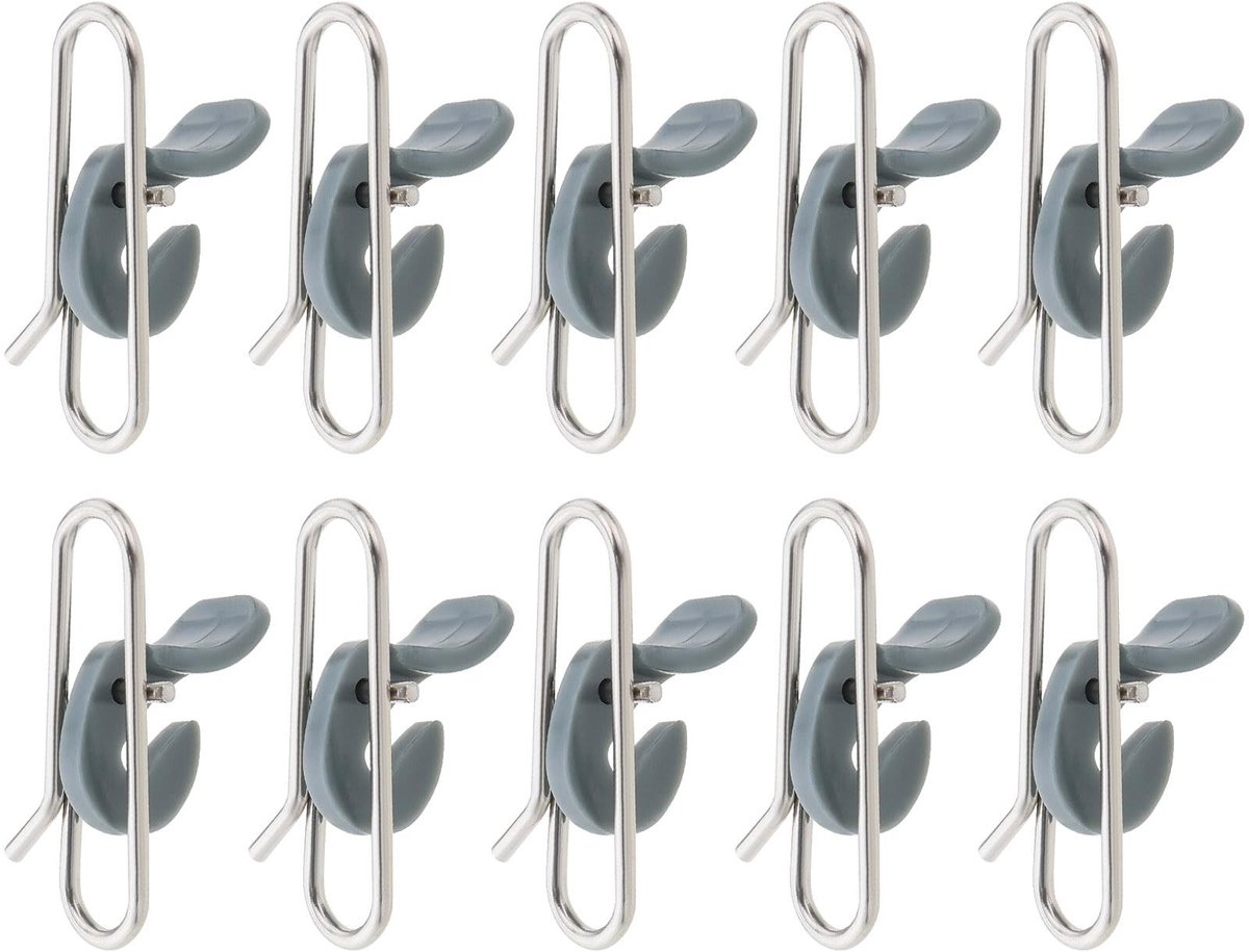 Dailygoods- Aasclips 50 Stuks - Roestvrij Staal - Kunststof - Lichtgewicht - Zeevissen - Duurzaam Materiaal - Vishaken