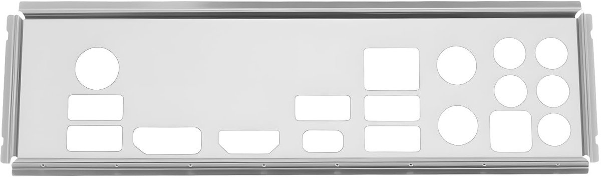 Dailygoods- I/O Shield Roestvrij Staal - I/O-backplate - Moederbord Cover - 16,3 x 5 cm - Duurzaam - Eenvoudig te Installeren - Achterpaneel