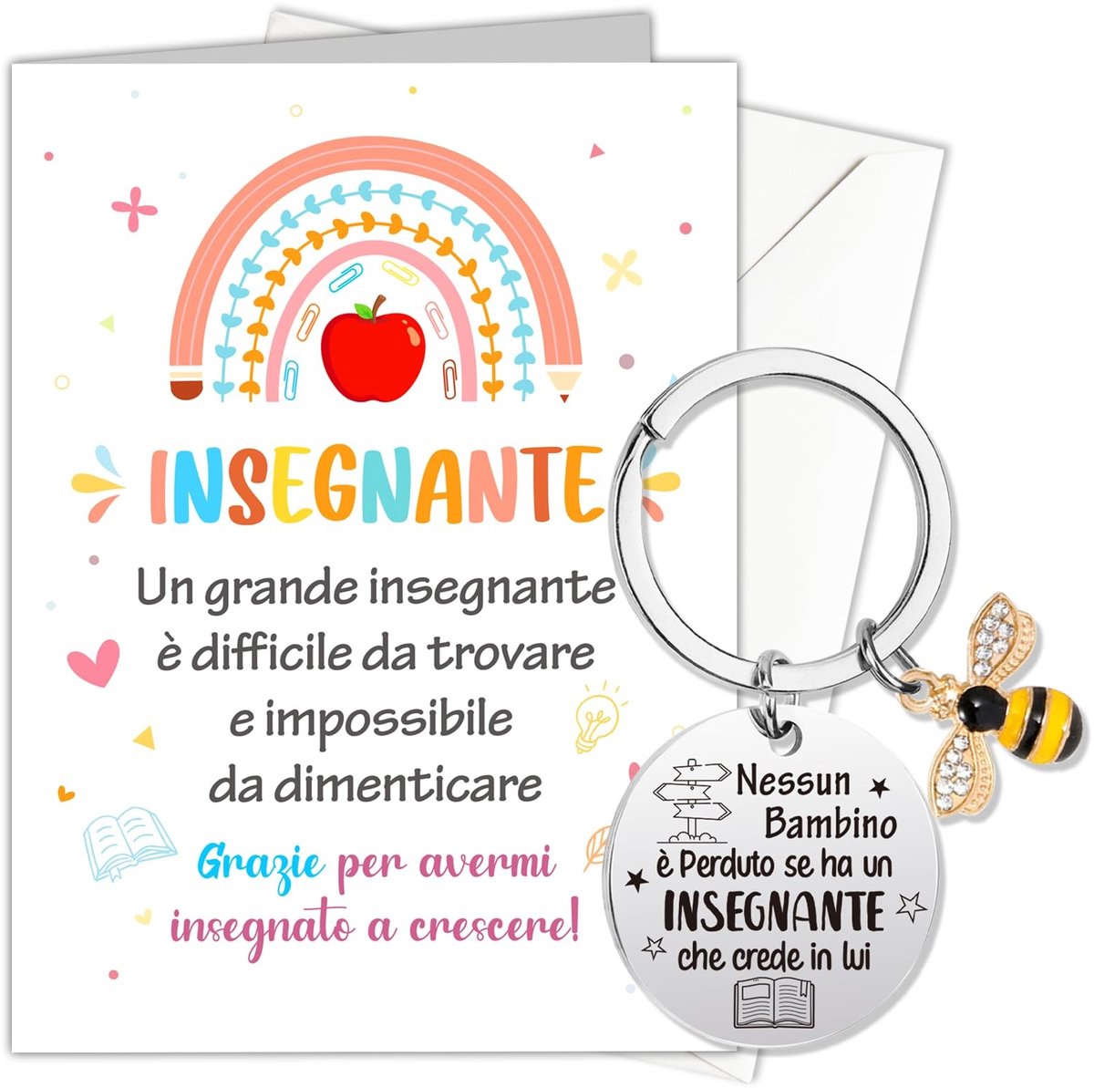 Dailygoods- Lerarenkaart Bedankkaart - Bedankkaarten - Dankcadeau - Meesteres Kaart - Cadeau voor Leraren - Klein formaat