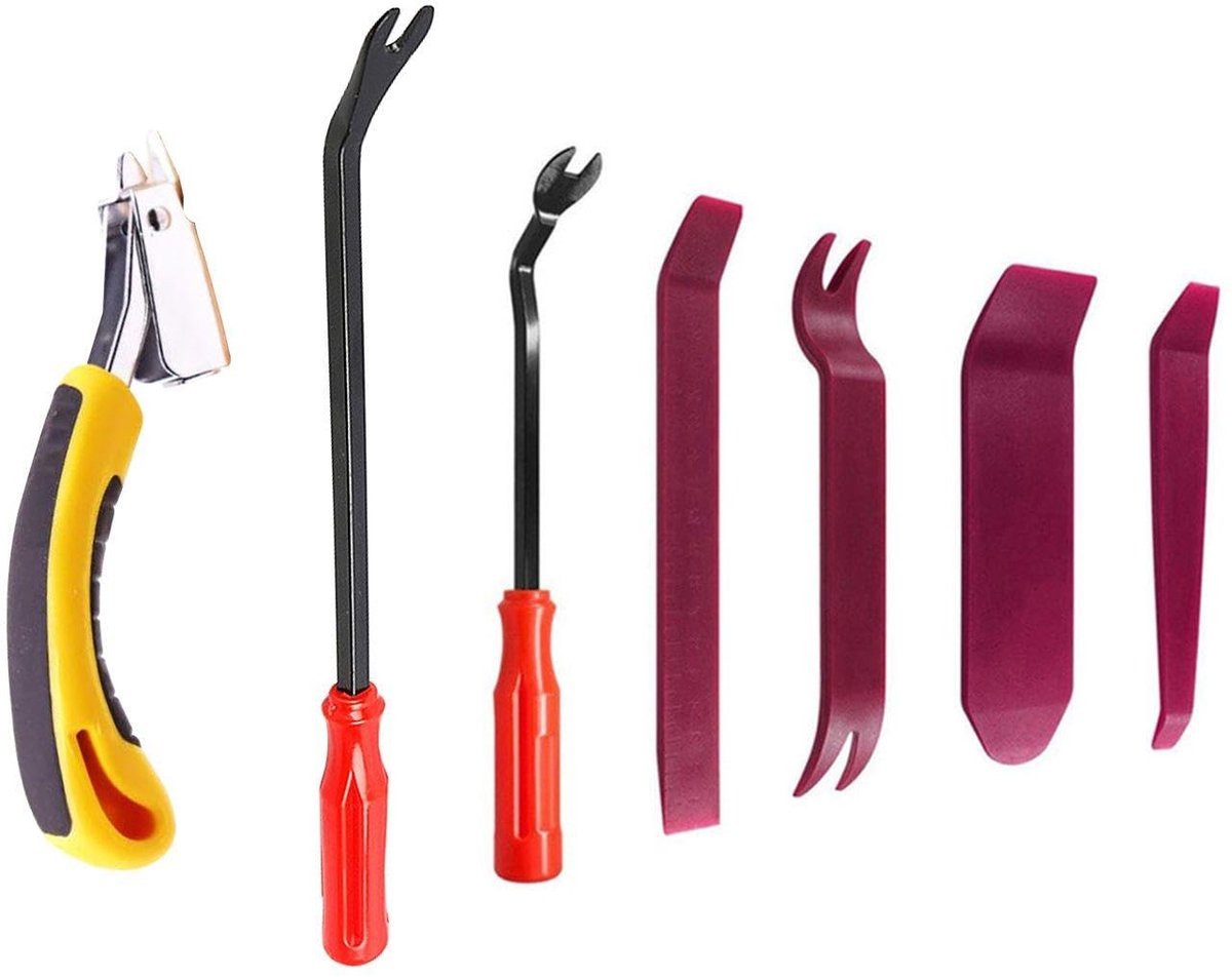 Dailygoods- Nietverwijderaar 7-delig - Nagelverwijderaar - Nietjesverwijderaar - Multifunctioneel - Robuust - Duurzaam