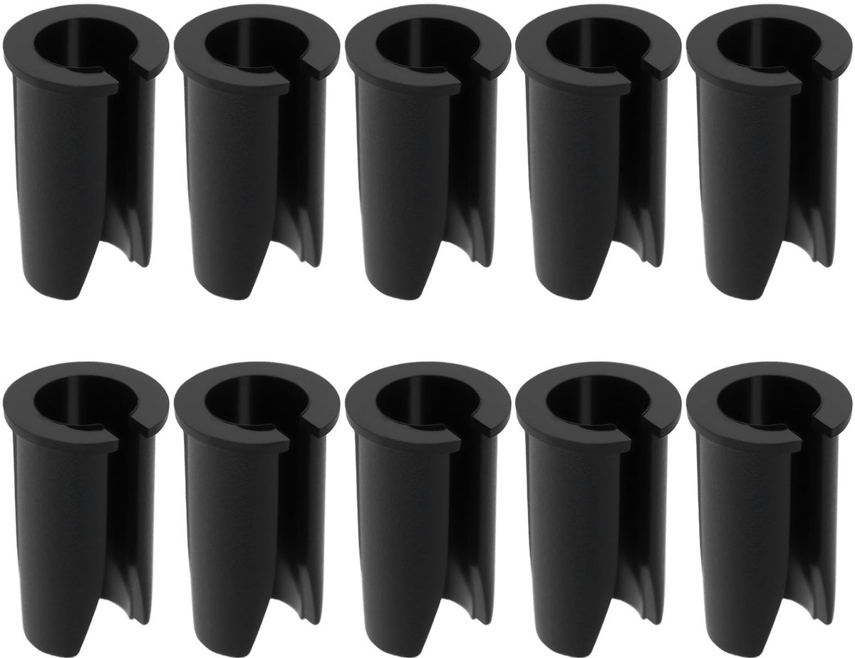 Dailygoods- Kabelgids 14mm - Fiets Kabel Slang Verloopstuk - 10 Stuks - Slijtvast Kunststof - Geschikt voor 4mm/5mm Draad - Kabelverloopstuk