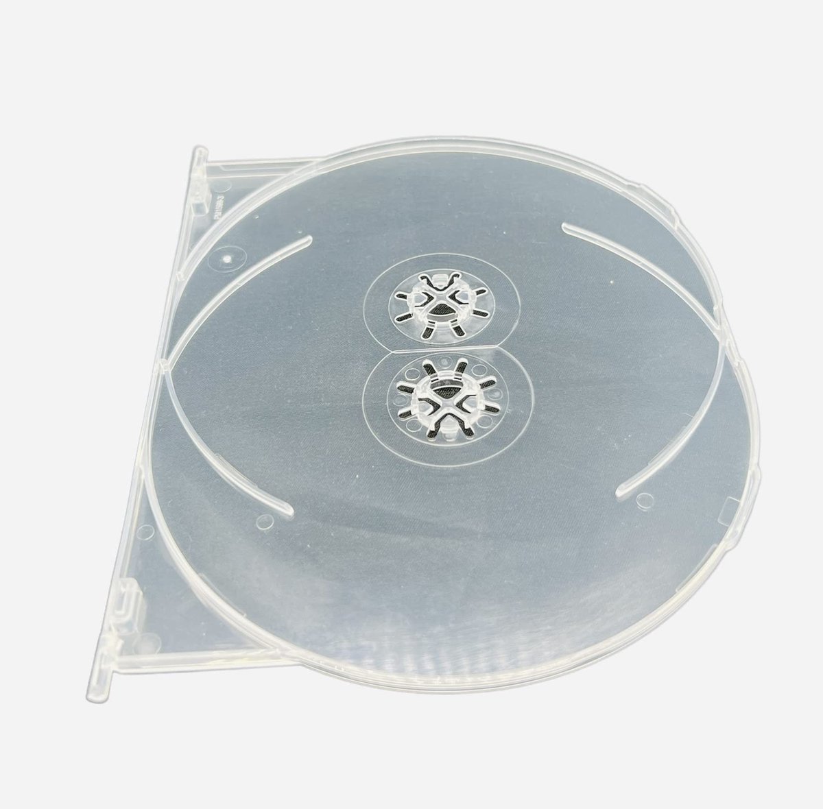Dailygoods- DVD Case 2 Disc - Amaray - Beugel - 14mm - Voor 3 Schijven - Transparant - Dvd Hoes