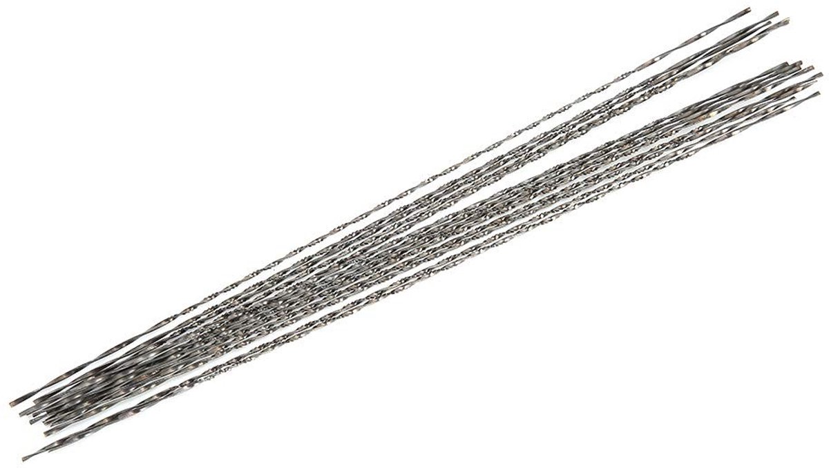 Dailygoods- Juwelierszaagblad 12 Stuks - Hoogwaardige Tungsten Staal - Draagbaar Gereedschap - Precisie Snijden - Essentieel voor Juwelenbewerking - Compact en Duurzaam - Zaagbladen