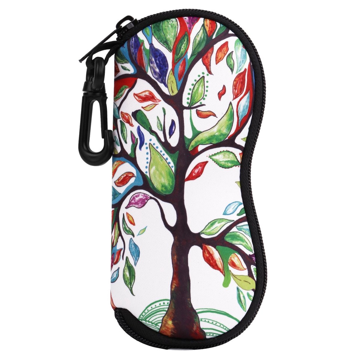 Dailygoods- Zonnebrilhoes Lichtgewicht - Neopreen Etui - Bescherming voor Bril - Riemlus Bevestiging - Handig Accessoire - Perfect voor Reizen