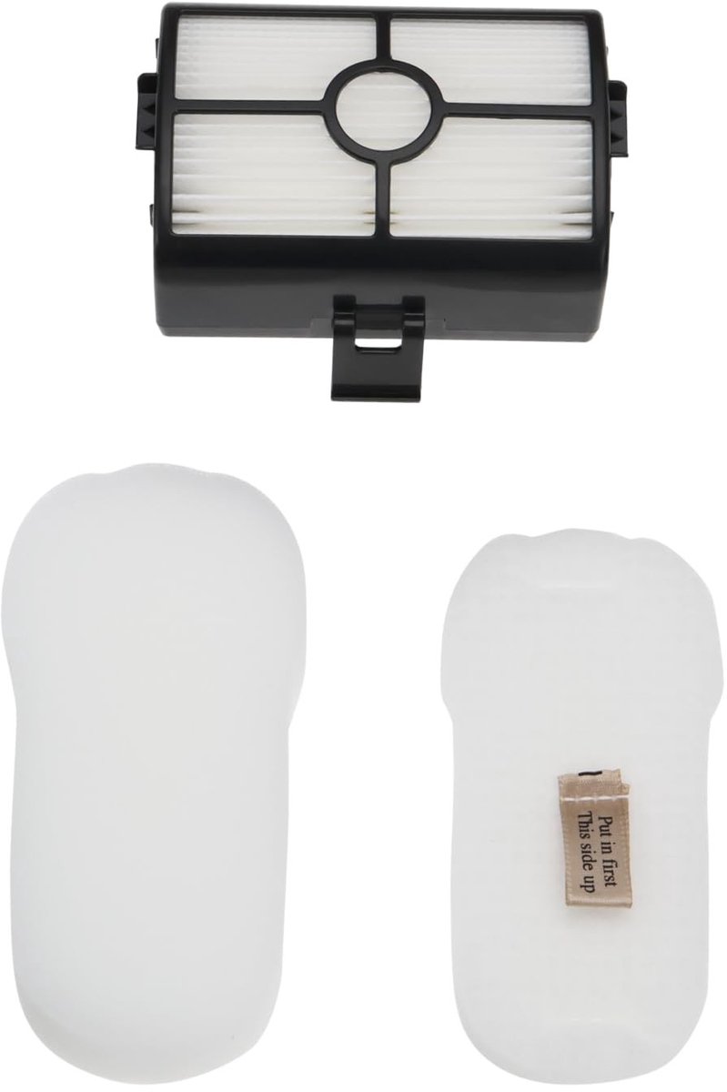 Dailygoods- Filterset HEPA-schuim/viltfilters - Compatibel met Shark Duo Clean Stratos - Herbruikbaar - Hoge filtratie-efficiëntie - 1x HEPA-filter - 1x Schuimfilter - Stofzuigerfilters