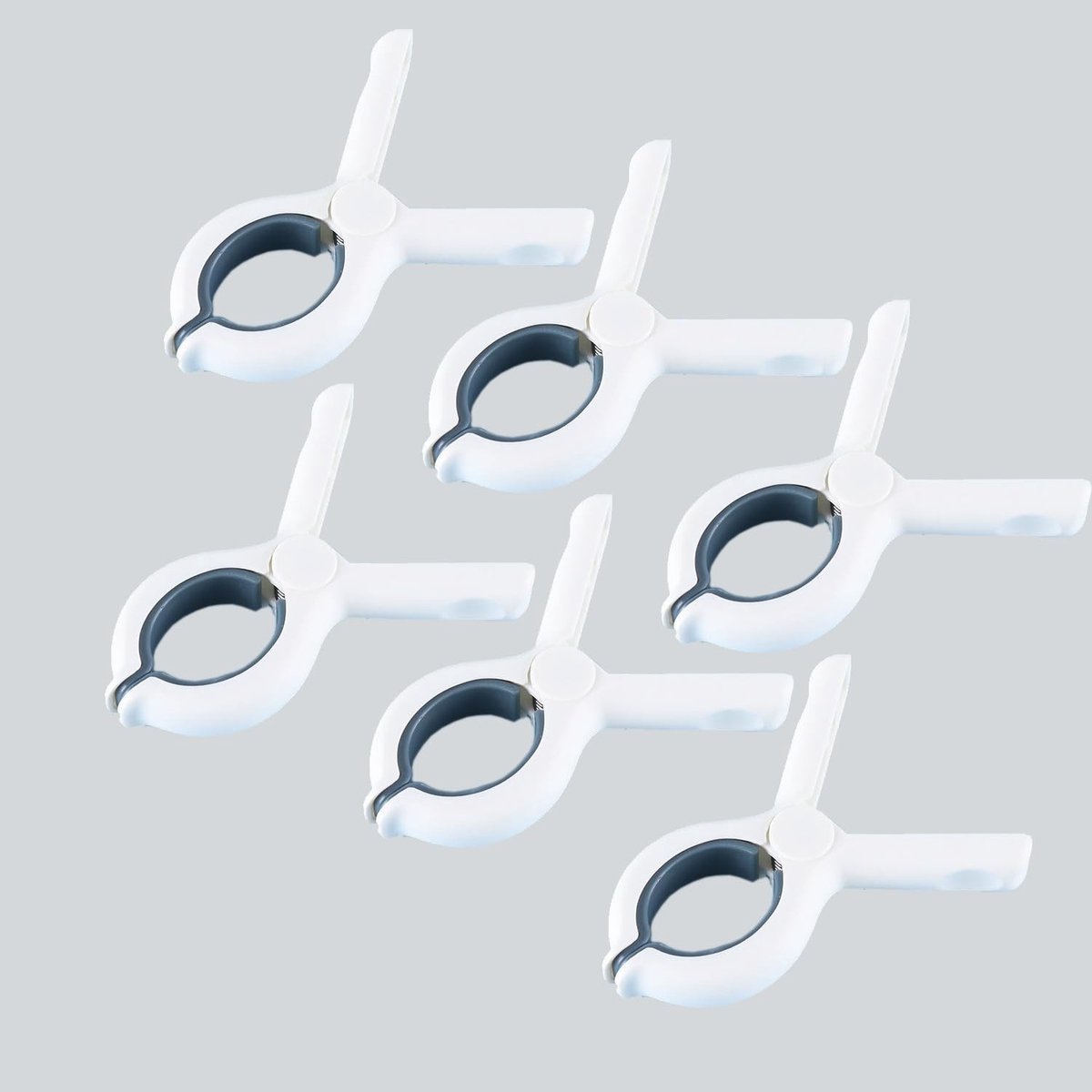 Dailygoods- Wasklemmen - Universele Clip voor Deken/Kleding - Klemmen voor Strandhanddoek - Klemmen voor Kinderwagen/Autostoeltje - 6-Pack - Geschikt voor Camping/Zwembadstoel