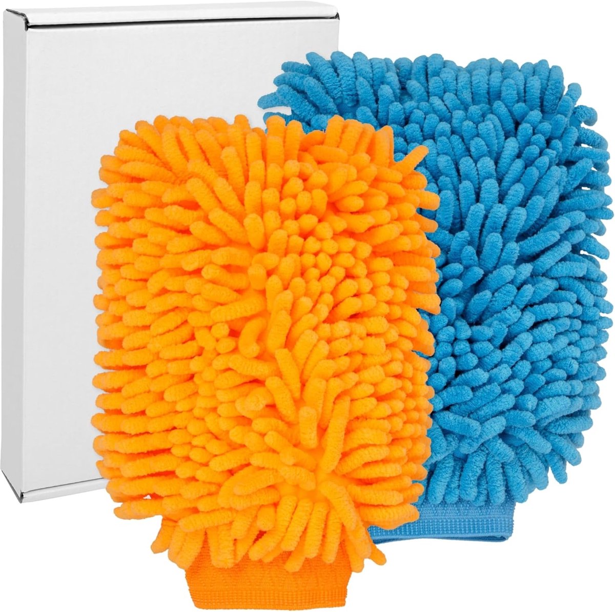 Lakvriendelijke microvezel washandschoenen - washandjes - washandschoenen auto - absorberend en zacht - Nat of droog te reinigen - Gebruiken met zeep, Streepvrije reinigingsdoek voor auto - velg handschoen - Car Cleaning