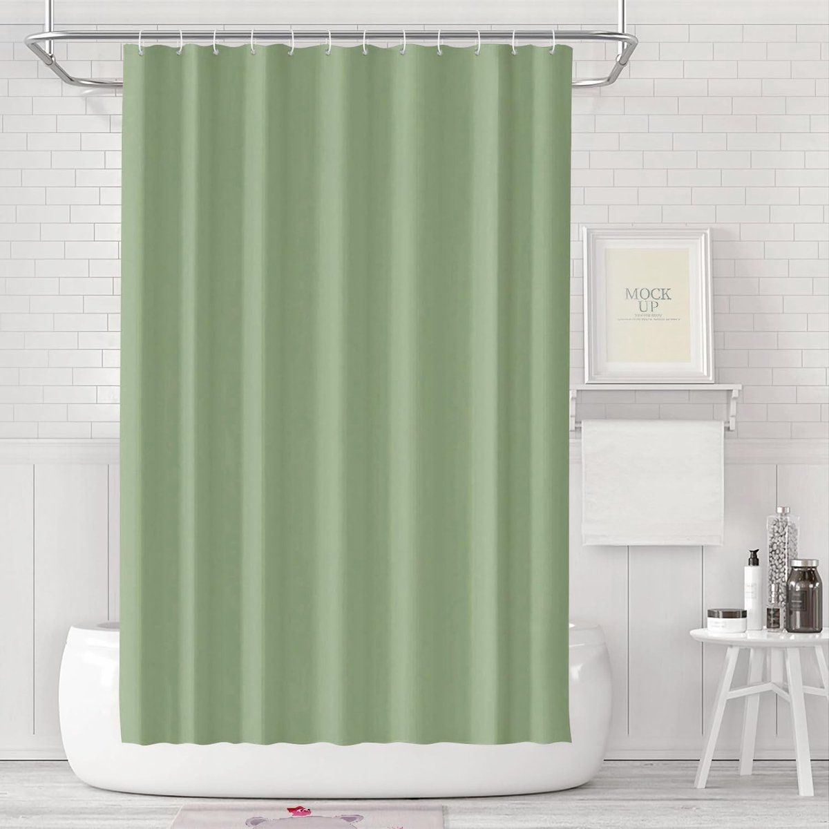 Dailygoods- Badgordijn 180x200 cm - Douchegordijn Anti-Schimmel - Waterdicht - Wasbaar - Inclusief 12 Ringen - Elegant Design