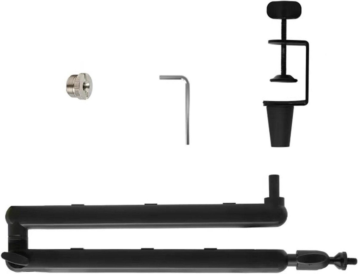 Microfoon Arm - Boom Arm - Streaming Opnemen - 360 Graden Rotatie - 42 cm - Zwart