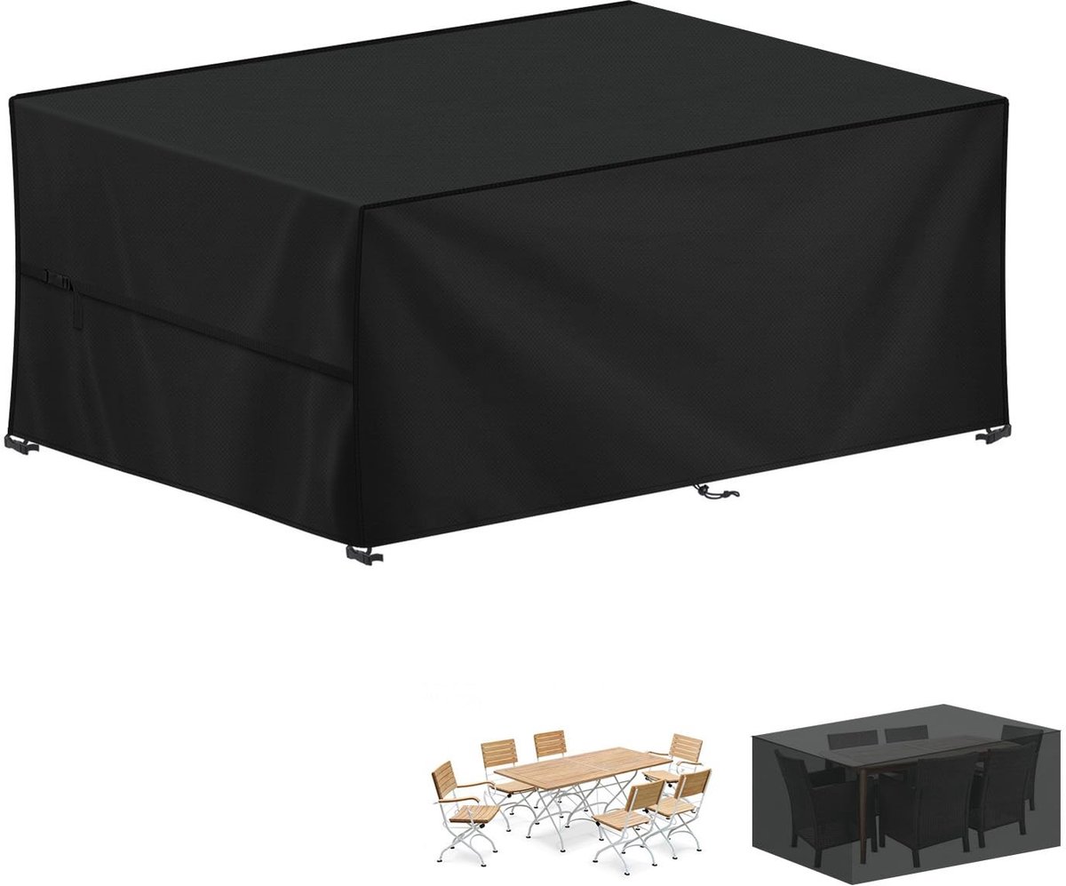Dailygoods- Tuinmeubelhoes Waterdicht - Tuinmeubelhoes 200x100x75cm - Beschermhoes Tuinmeubelen - UV-bestendig - Ademend - Scheurvast Materiaal - Tuinmeubels