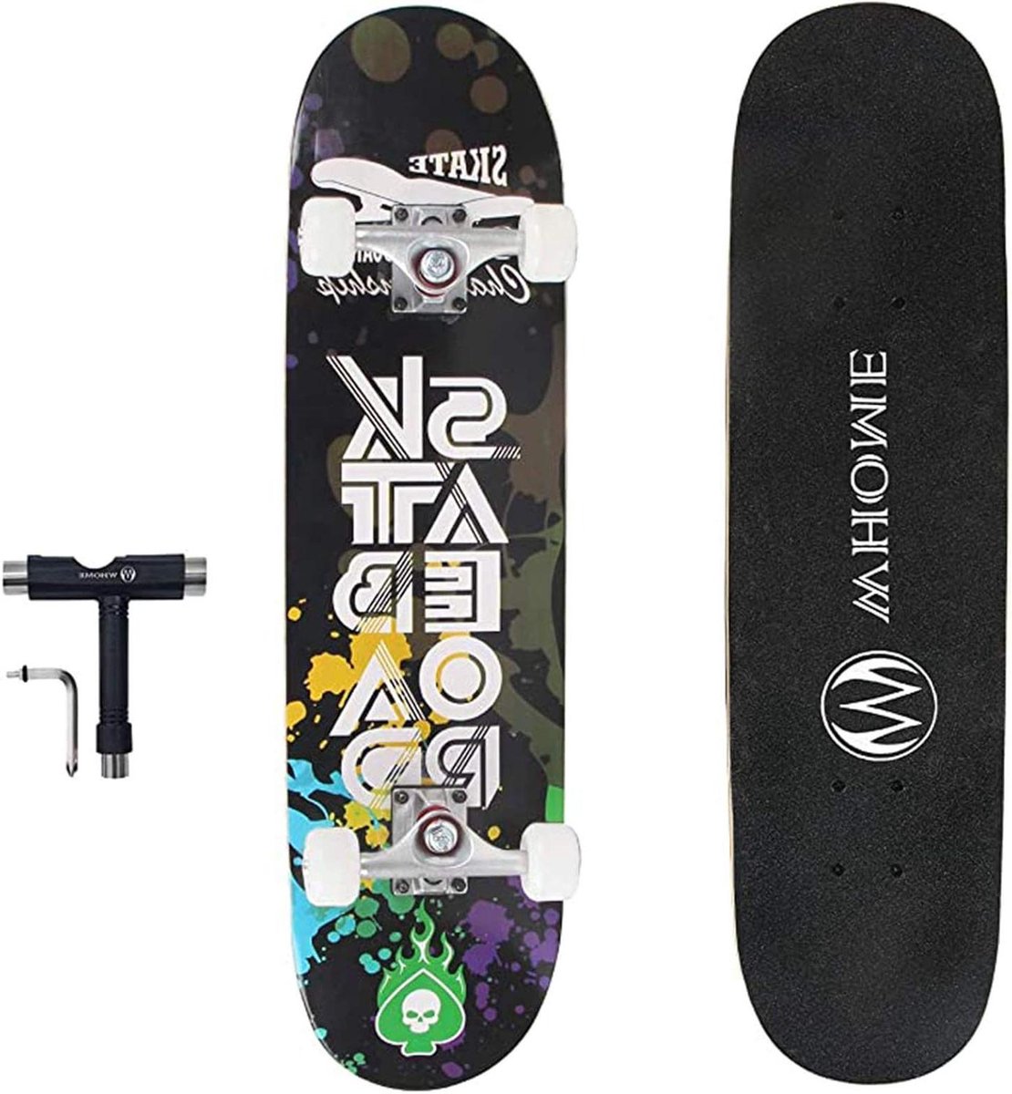 Compleet Skateboard Street Longboard Straat Tricks Dubbele Kick Concave 31 Inch