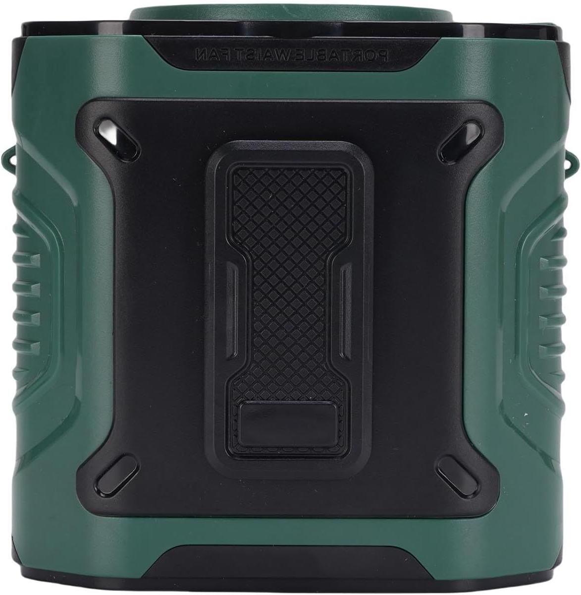 Draagbare Taille Ventilator - Nek Ventilator Handheld - Persoonlijke Koeling - 100 Verstelbare Snelheden - 9.7x6.9x9.4 cm - Donkergroen