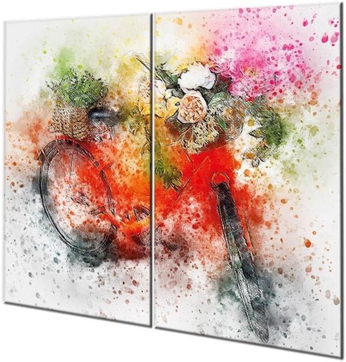 Fornuis afdekplaten Keukenbeschermers Aanrecht Vergroten Gehard Glas 2 x 30 x 52 cm Decoratief