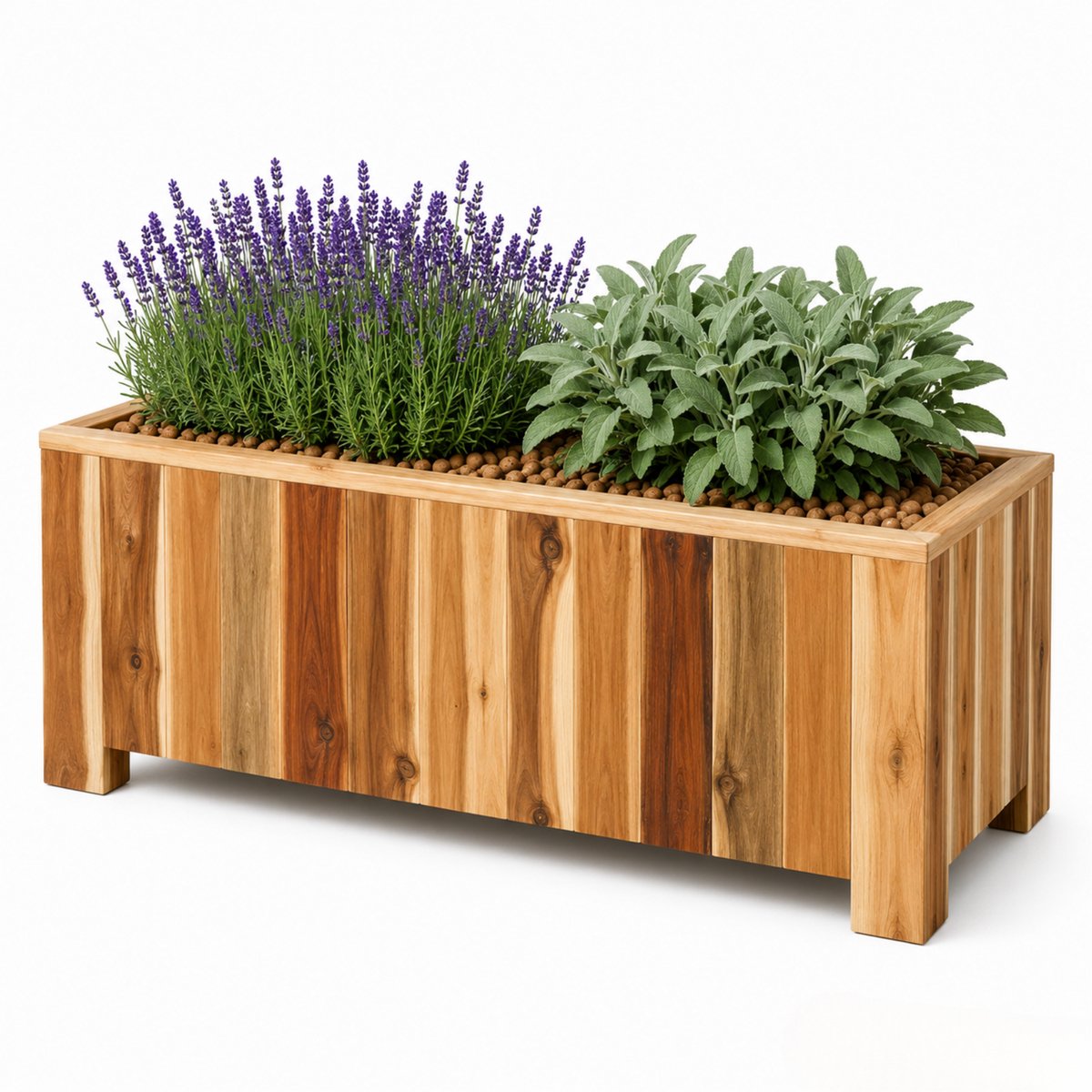 Storm Plantenbak - Acacia Hout - Rechthoek - 80x40x40 cm