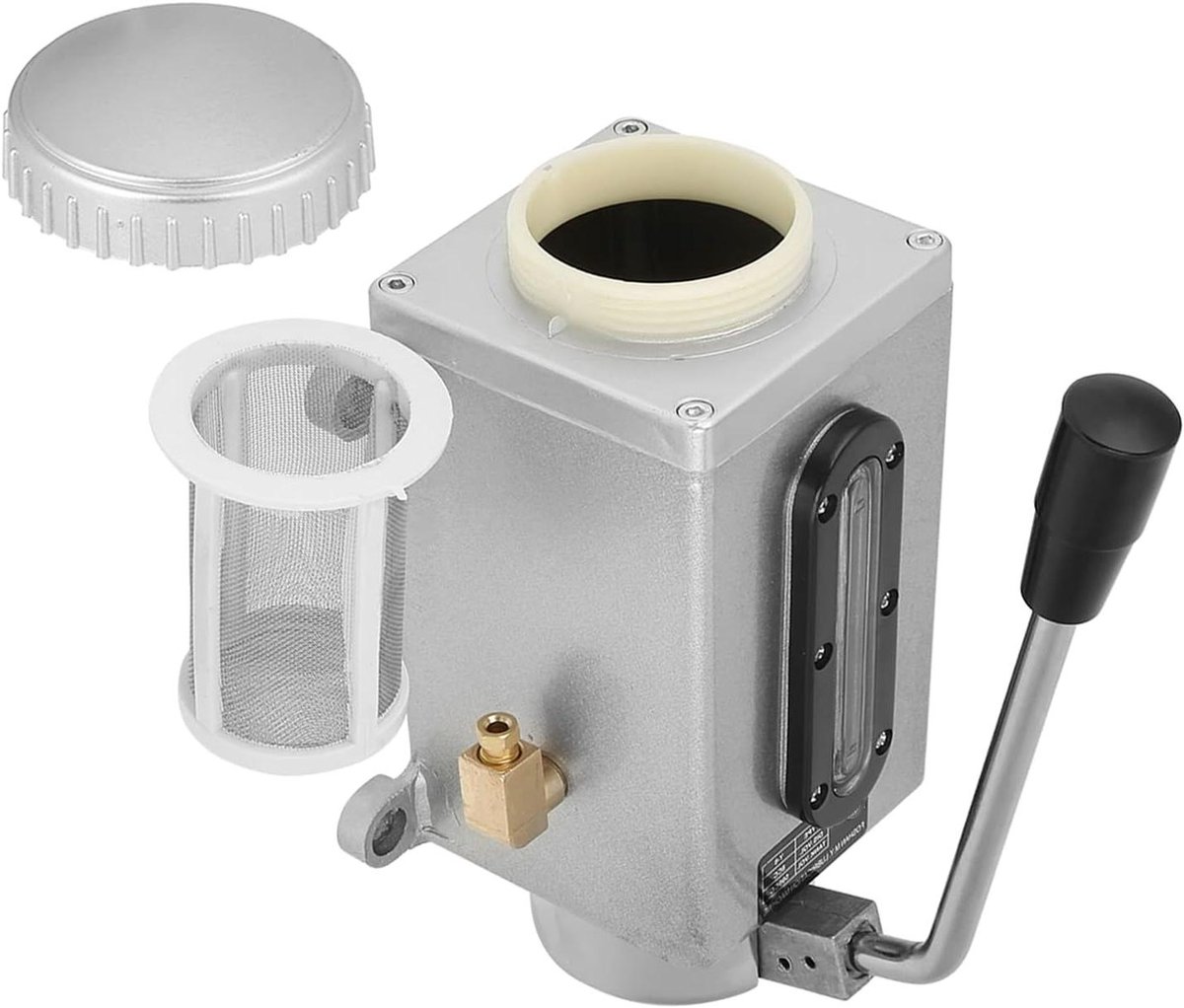 Handmatige Oliepomp - Smeersysteem - Machine Onderhoud - Corrosiebestendig Metaal - 500CC Capaciteit - Zilver