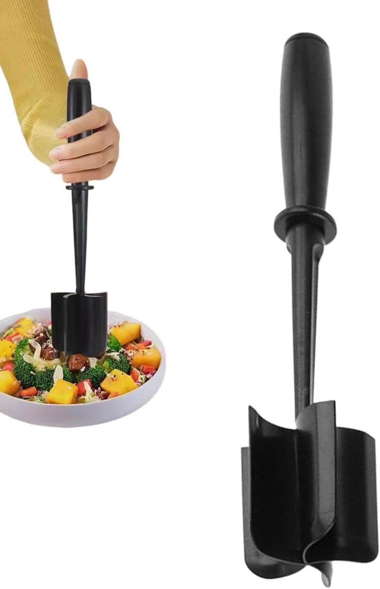Handmatige Vleesmolen - Keukenmolen Gehakt - Eten Bereiden - Vaatwasserbestendig - ca. 28 cm - Zwart