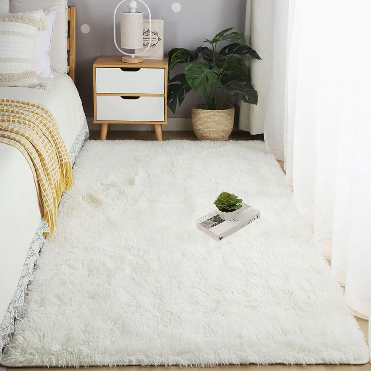 Zachte Vloerkleed - Luxe vloerbedekking - Woonkamer decoratie - Waterafstotend en anti-sli