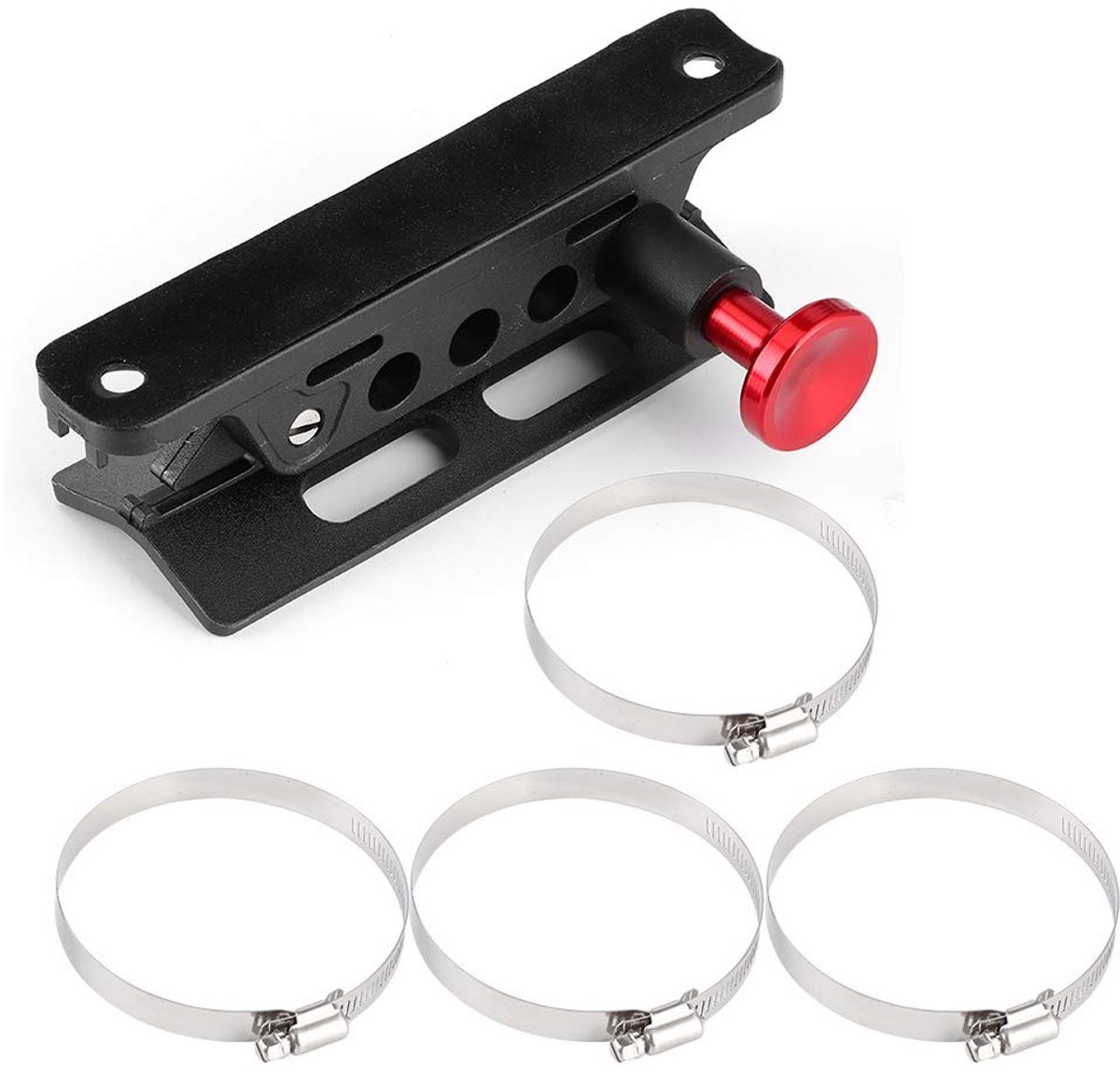 Dailygoods- Brandblusserhouder Aluminium - Betrouwbare Nylon Beugel - Auto Bevestiging - Handig en Snel - Hoogwaardige Kwaliteit - Geschikt voor Diverse Brandblussers - Brandblusserbeugel