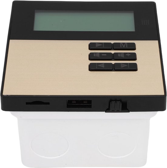 Muziekversterker Wandmontage - Audio Receiver - Thuis Geluid Verbeteren - Bluetooth 5.3 Connectiviteit - 2x20W Vermogen - Wit — afbeelding 5