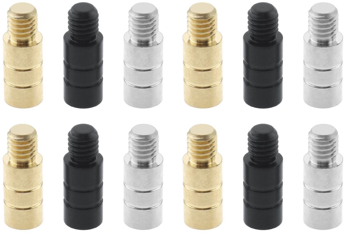 Dailygoods- Dartpijlen 12 Stuks - Messing Dartgewichten 2 g - Schroefdraadmaat 2BA - Schachtlengte 11 mm - Precisie Tegengewicht - Voor Speelkamer en Kantoor