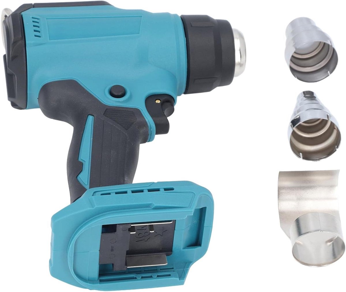 Cocoarm Oplaadbaar Draadloos Warmtepistool, Keramische Verwarming, Snelle Verwarmingstemperatuur Instelbaar, Perfect voor Doe-het-zelf en Handwerk