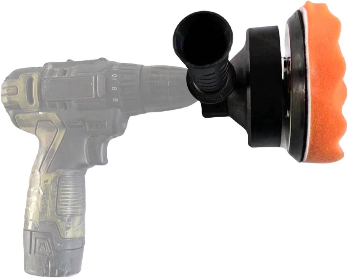 Polijstschijven Set - Boormachine Accessoires - Auto Detailen - Multifunctionele Toepassing - ca. 20.5 cm - Grijs