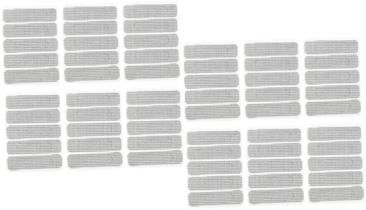 Reparatiestickers Hor - Plakstrips Raamfolie - Gaten Dichten - Glasvezelmateriaal - 6.2 x 1.5 cm - Donkergrijs