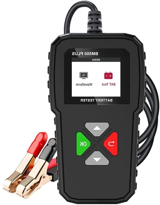 Accu Tester - Batterij Analyzer - Systeem Diagnose - Kleurenscherm Golfvorm - 6V 12V 24V - Zwart