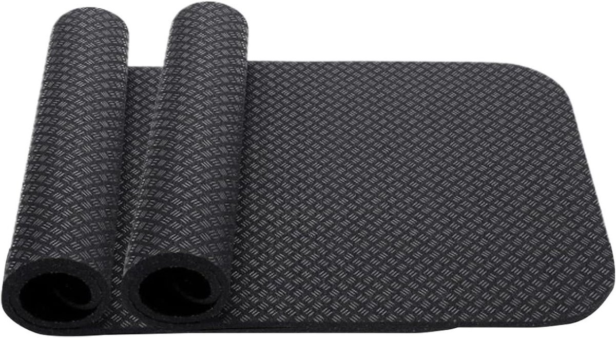 Trainingsmat - Vloerbeschermer - Fitness Apparatuur - Anti-Vibratie - 63x30 cm - Zwart