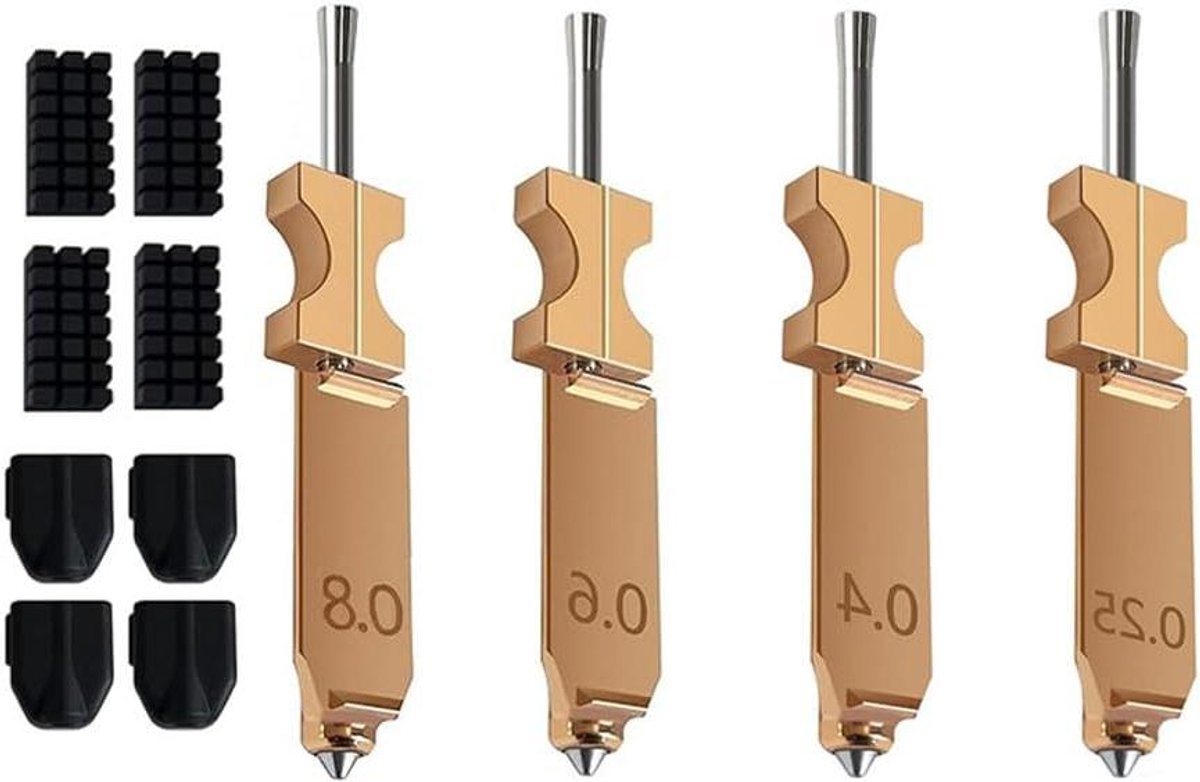 Extrudermondstuk Set - Printer Onderdelen - 3D Printen - Hoge Temperatuur - 2 Stuks - B