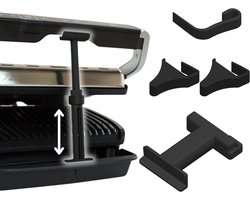 Afstandhouder V3 voor Tefal/Rowenta Optigrill Elite/Elite XL + vergrendelingsclip + verlengstuk + voetjes Ruimtehouder Afstandhouder Grillhulp