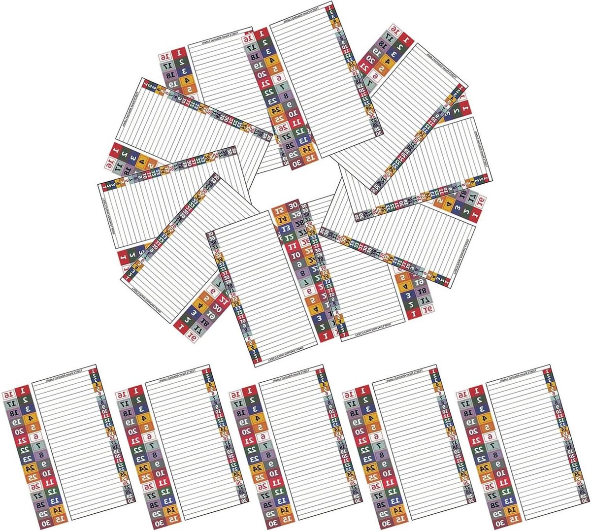 Waterdichte Label Stickers - Paneelstickers Elektrisch - Veilige Groepenkast - Kleurgecodeerd PVC - 20x14cm - Multicolor