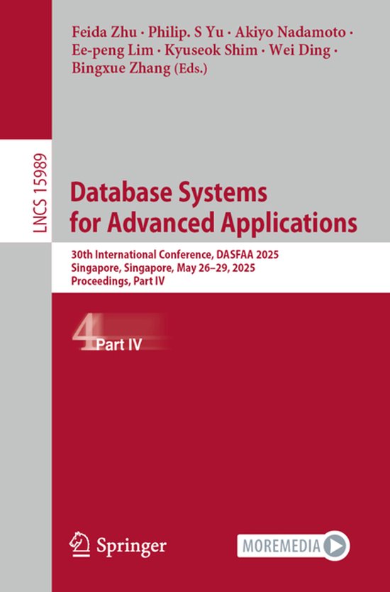 Lecture Notes in Computer Science15989- Database Systems for ... - cover