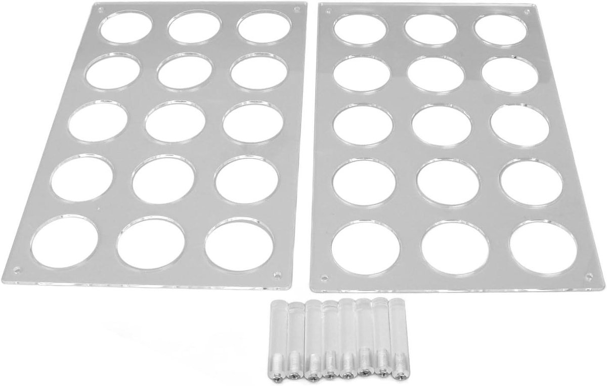 Koffiepadhouder - Opslagoplossing - Nette Keuken - Plat Acryl Ontwerp - 30 Pads - Transparant