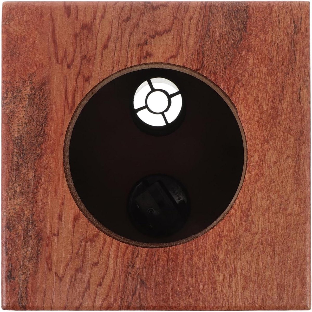 Houten Audio Behuizing - Speaker Kast - Stabiel Geluid - Schokbestendig Ontwerp - 16.8 cm - Khaki