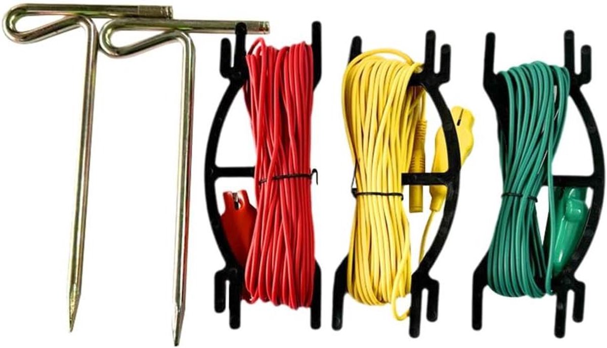 Grond Weerstand Tester - Aarde Meter Ohm - Elektricien Inspectie - Digitale Ohm Meting - 1200 Gram - Zoals afgebeeld